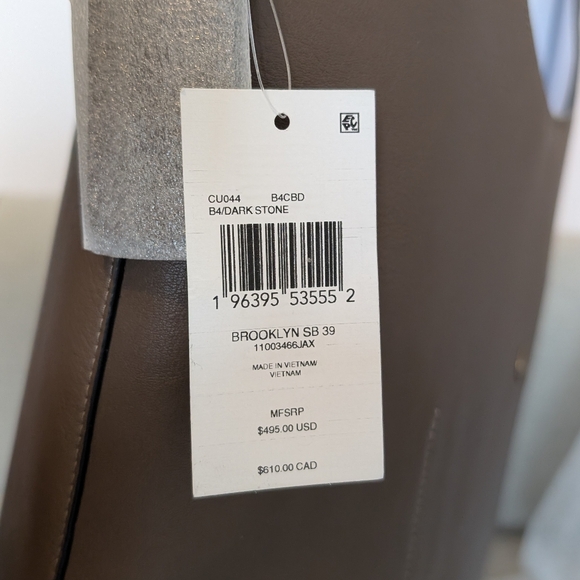 Coach Brooklyn Shoulder Bag 39 | Dark Stone | NWT | $495 Retail - Picture 8 of 10